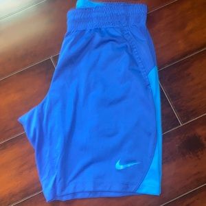 Blue basketball shorts